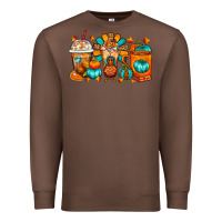 Chestnut Thanksgiving Coffee Cups Premium Sweatshirt - FaDigitalArtStudio
