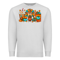 Dove Grey Thanksgiving Coffee Cups Premium Sweatshirt - FaDigitalArtStudio