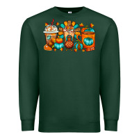 Sports Green Thanksgiving Coffee Cups Premium Sweatshirt - FaDigitalArtStudio