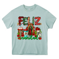 Arona feliz navidad lady of Guadalupe christmas coffee Heavy Core Tee - Jasminsmagicworld