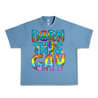 Pebble Blue Western Born This Gay Urban Heavy Tee - BundleAndBundleShop