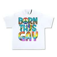 White Western Born This Gay Urban Heavy Tee - BundleAndBundleShop