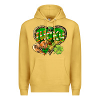 Antique Gold Lucky heart St. Patrick's Day Premium Hoodie - CowGirlArtShop