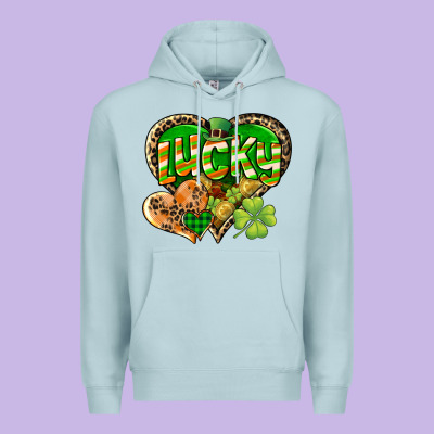 Lucky Heart St. Patrick's Day Premium Hoodie Designed By Cowgirlartshop