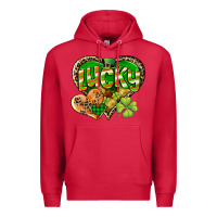 Cardinal Lucky heart St. Patrick's Day Premium Hoodie - CowGirlArtShop
