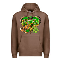 Chestnut Lucky heart St. Patrick's Day Premium Hoodie - CowGirlArtShop