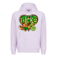 Lilac Lucky heart St. Patrick's Day Premium Hoodie - CowGirlArtShop