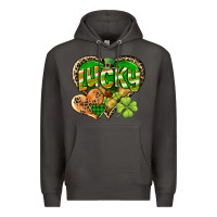 Smoke Lucky heart St. Patrick's Day Premium Hoodie - CowGirlArtShop