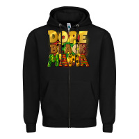 Black dope black mama juneteenth Zipper Hoodie - CowGirlArtShop