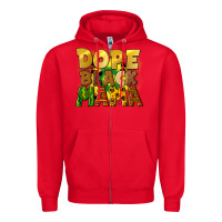 Red dope black mama juneteenth Zipper Hoodie - CowGirlArtShop