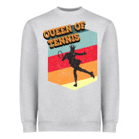 Heather Grey Queen Of Tennis Heavyweight Sweatshirt - Bettercallsaul