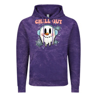 Cloud Purple chill out christmas snowman Vintage Hoodie - MaliasSmallBusiness