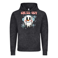 Vintage Black chill out christmas snowman Vintage Hoodie - MaliasSmallBusiness