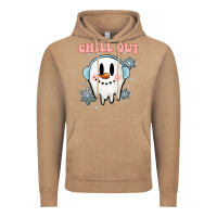 Vintage Coffee chill out christmas snowman Vintage Hoodie - MaliasSmallBusiness