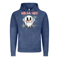 Vintage Denim chill out christmas snowman Vintage Hoodie - MaliasSmallBusiness