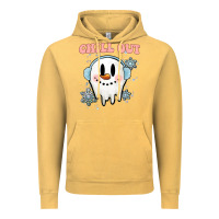 Vintage Mustard chill out christmas snowman Vintage Hoodie - MaliasSmallBusiness