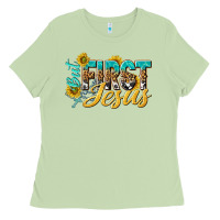 Matcha but first jesus Ladies Tee - NancyCooperArtShop