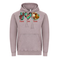 Vintage Zinc Peace Love Cows Vintage Hoodie - Jasminsmagicworld