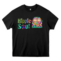 Black hippie soul caravan Heavy Core Tee - BarkalooDesign