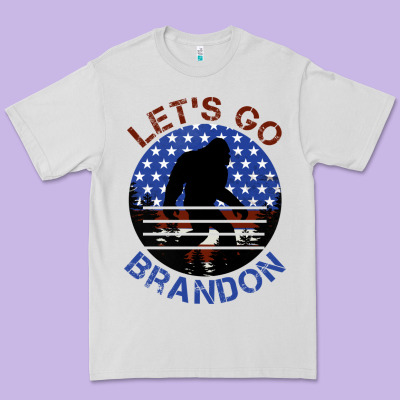 Let's Go Brandon Bigfoot Premium Tee Designed By Jasminsmagicworld
