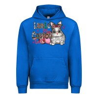 Cobalt Little Miss Cotton Tail Urban Hoodie - CowhideDigitalArt