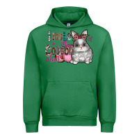 Emerald Little Miss Cotton Tail Urban Hoodie - CowhideDigitalArt