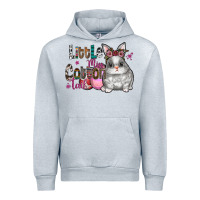 Heather Grey Little Miss Cotton Tail Urban Hoodie - CowhideDigitalArt
