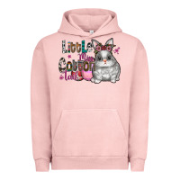 Pigment Salmon Little Miss Cotton Tail Urban Hoodie - CowhideDigitalArt