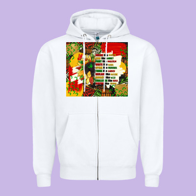 Dream Like Martin Juneteenth Quote Zipper Hoodie Designed By Cowgirlartshop