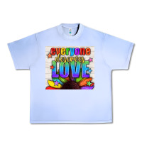 Grape Ice Everyone Deserves Love Pride LGBTQ+ Tumbler Urban Heavy Tee - BundleAndBundleShop