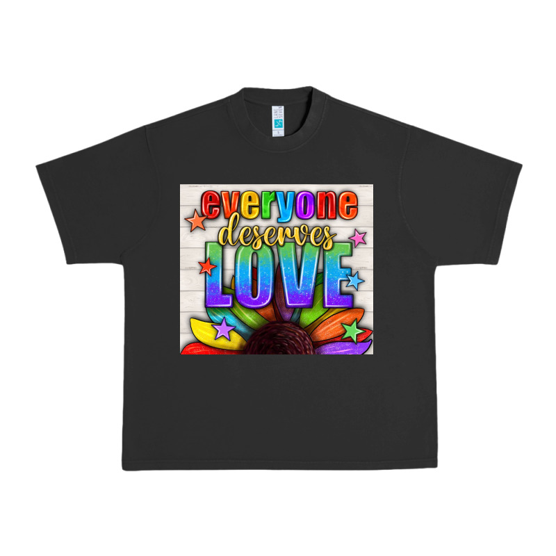 Everyone Deserves Love Pride Lgbtq+ Tumbler Urban Heavy Tee by BundleAndBundleShop | Teevron