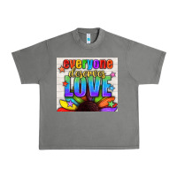 Tornado Everyone Deserves Love Pride LGBTQ+ Tumbler Urban Heavy Tee - BundleAndBundleShop