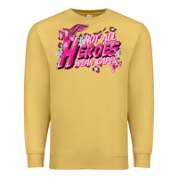 Antique Gold Not all heroes wear capes Cancer Awareness Premium Sweatshirt - FaDigitalArtStudio