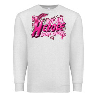 Oatmeal Heather Not all heroes wear capes Cancer Awareness Premium Sweatshirt - FaDigitalArtStudio