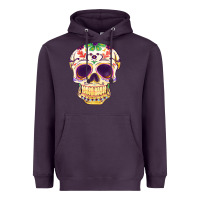 Plum Cinco de mayo skull Heavyweight Hoodie - FaDigitalArtStudio