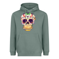 Sage Cinco de mayo skull Heavyweight Hoodie - FaDigitalArtStudio