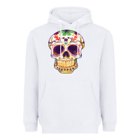 White Cinco de mayo skull Heavyweight Hoodie - FaDigitalArtStudio