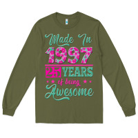 Army Green made in 1997, 25 years of being awesome Long Sleeve Tee - Jasminsmagicworld