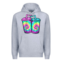 Heather Grey tie dye loaded tea Premium Hoodie - JahusDesignShop