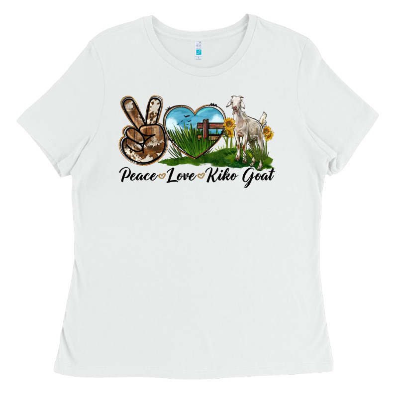 Peace Love Kiko Goat Ladies Tee by LillyAllenDesigns | Teevron