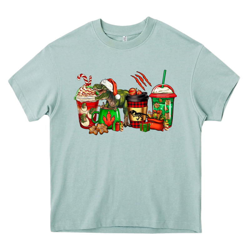 Trex Coffee Cups Heavy Core Tee by Jasminsmagicworld | Teevron