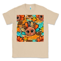 Mushroom thanksgiving turkey and cone with tartan seamless pattern bbs Classic Tee - BundleAndBundleShop