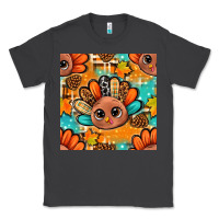 Smoke thanksgiving turkey and cone with tartan seamless pattern bbs Classic Tee - BundleAndBundleShop