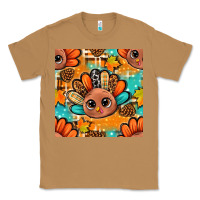 Toasted Coconut thanksgiving turkey and cone with tartan seamless pattern bbs Classic Tee - BundleAndBundleShop