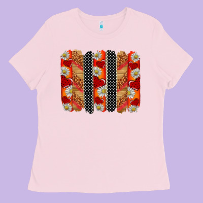 Ladybug Brushstrokes Ladies Tee Designed By Barkaloodesign