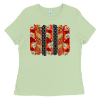 Matcha ladybug brushstrokes Ladies Tee - BarkalooDesign
