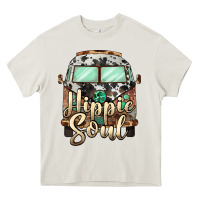 Cream hippie soul caravan Heavy Core Tee - BarkalooDesign