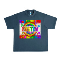 Midnight Navy Foster Love LGBTQ+ Tumbler Urban Heavy Tee - BundleAndBundleShop