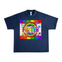 Navy Foster Love LGBTQ+ Tumbler Urban Heavy Tee - BundleAndBundleShop