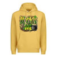 Antique Gold lucky me st. patricks day Premium Hoodie - HowdyJamesFarm
